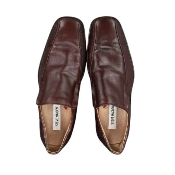 Steve Madden Shoes Men 8 Loafer Leather Brown Classic Dress Monda Slip On Formal main image 9
